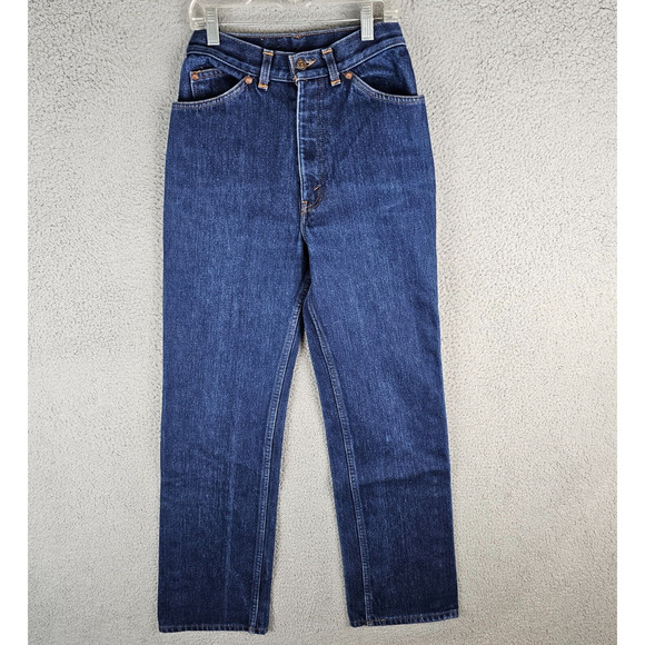 Levis Fleece Lined Jeans 39203 2517 Womens Size 8 USA Orange Tab vintage